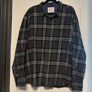 Weatherproof flannel Plaid Button-Up Shirt